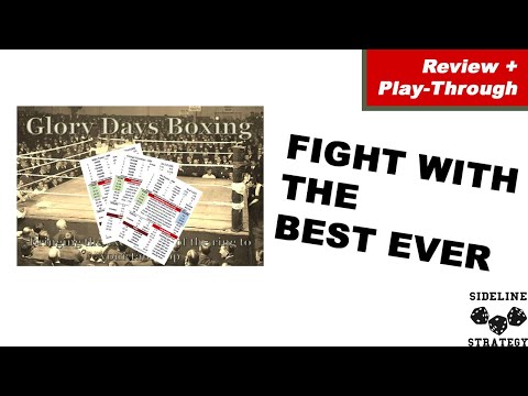 Glory Days Boxing by Sideline Strategy Games - Review and Play-Through (Ali v. Tyson)!