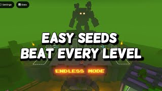 ENDLESS Mode in Garden Tower Defense | Easy Seeds & Beat Every Level