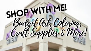 SHOP WITH ME! | Budget Coloring/Craft Supplies, Storage Ideas & How to Repurpose Items | pOpshelf