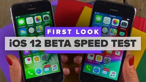 iOS 12 beta speed test on an old iPhone