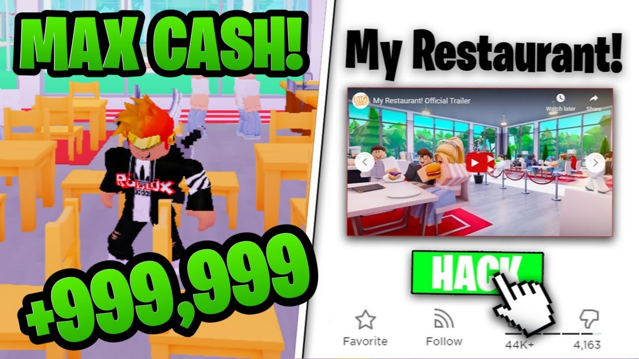 How To Get Infinite Cash In My Restaurant Roblox My Restaurant Afk Money Glitch New Money Hack Ez Youtube - roblox game money hacks