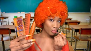 ASMR The Girl Behind You In Class Is Obsessed W/ The Color Orange ? Personal Attention ASMR