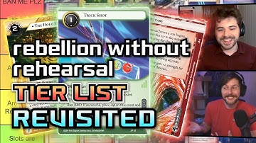 Four Months Later, the Rebellion Without Rehearsal Tier List - with YsengrinSC - Android: Netrunner