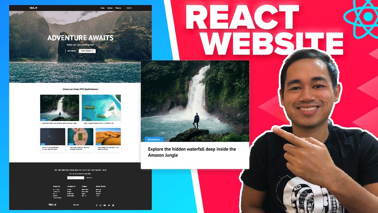 responsive website คือ  2022 Update  React Website Tutorial - Beginner React JS Project Fully Responsive