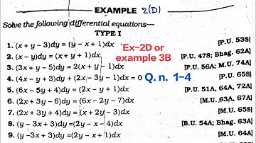 Differential equation Example 3B | 1-4 Type 1|| #laljiprasadsolution