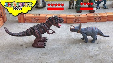 TRICERATOPS VS TREX Dinosaur Fight Tournament! Skyheart