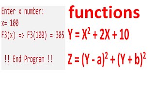 FunctionY FunctionZ