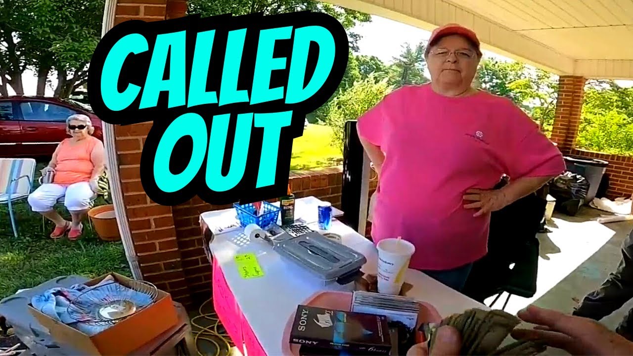 She Called Me Out / One of The Best Garage Sales Ever YouTube
