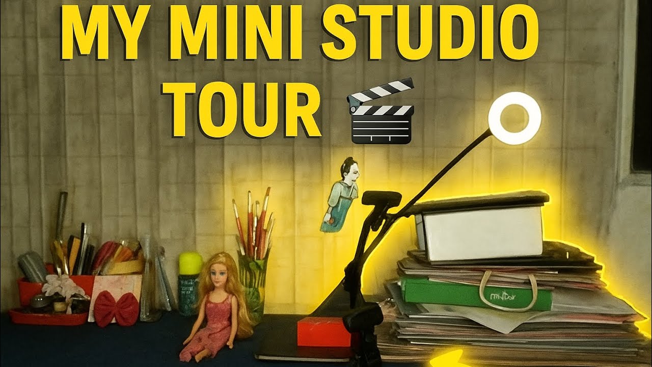 Mini Work Studio “Inside My Mini Studio! (Desk + Setup Tour)” - YouTube