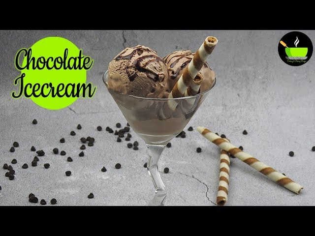 Homemade Chocolate Icecream | Eggless | Without Ice Machine | Homemade Icecream Recipe | She Cooks