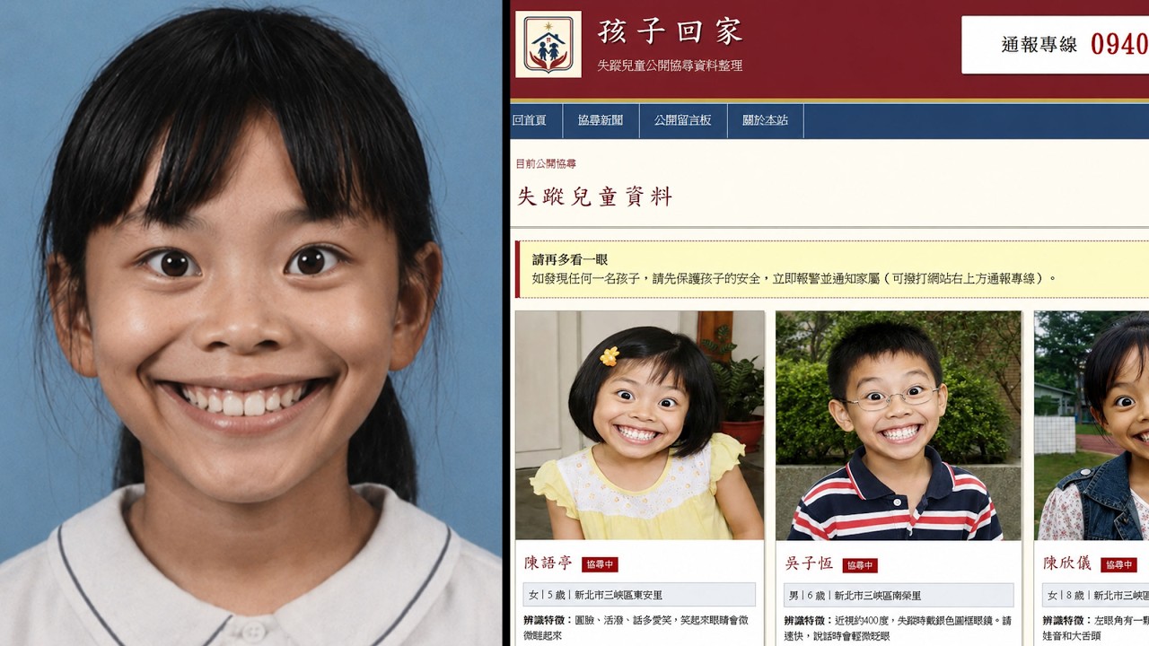 我找到了台灣新北三城區「孩童連環失蹤案」事件的恐怖隱藏秘密... 縮圖