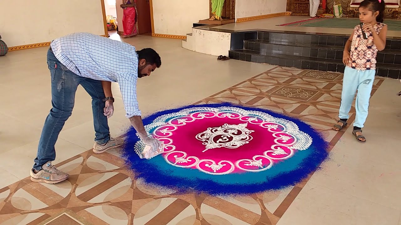 aisi adbhut rangoli aapane dekhi nahi hogi (one man show) ऐसी अभ्दुत रंगोली आपणे देखी नाही होगी