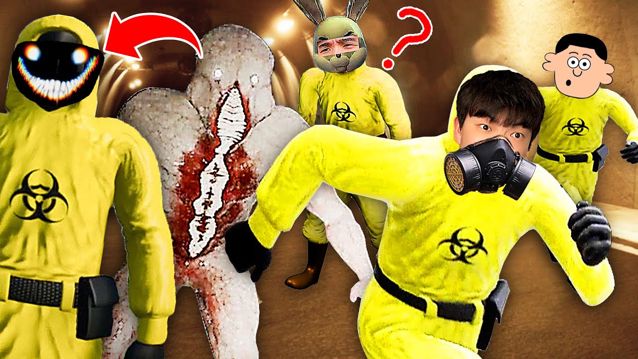 逃離後室2 實體偽裝成實驗人員成功混入了後室三傻之中！Escape the Backrooms