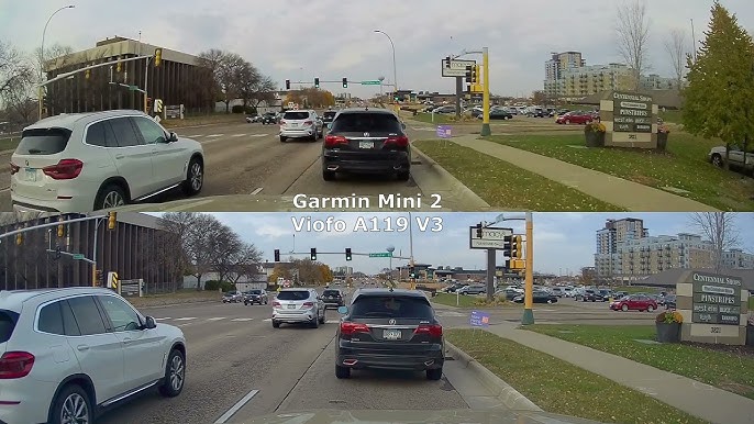 Garmin Dash Cam Mini 2 vs. Viofo A119 V3 [Night] 