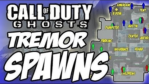 COD SPAWNS - Tremor Spawns & Callouts - Call of duty Ghosts Multiplayer Maps