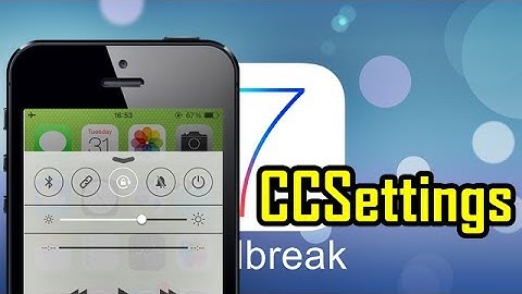CCSettings - iOS 7 Jailbreak Cydia Tweak