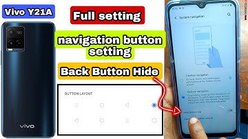 Vivo Y21A back button settings // Vivo Y21A navigation bar