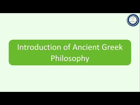 Introduction of Ancient Greek Philosophy