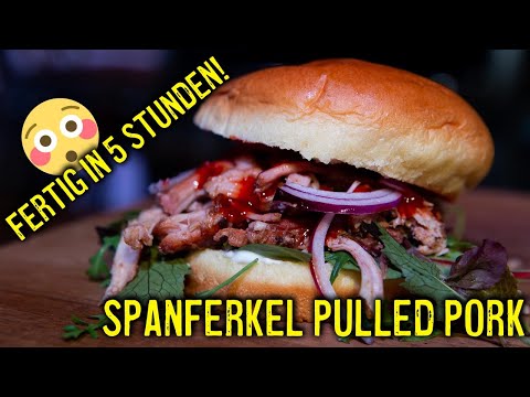 💯Suckling pig Pulled pork from the smoker! Super quick, ready in just 5 hours! 🍔