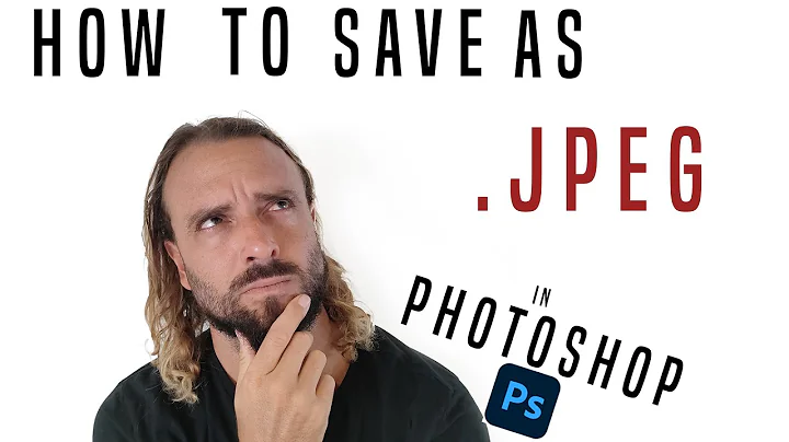 How to save as JPEG in PHOTOSHOP