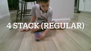 Dice Stacking Trick Shots: 4 Stack (Regular)