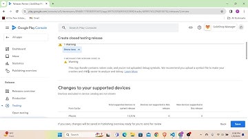 This App bundle contain native code, debug symbol not uploaded in google play console.