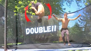 DOUBLE FRONT FLIP FOR THE FIRST TIME!!