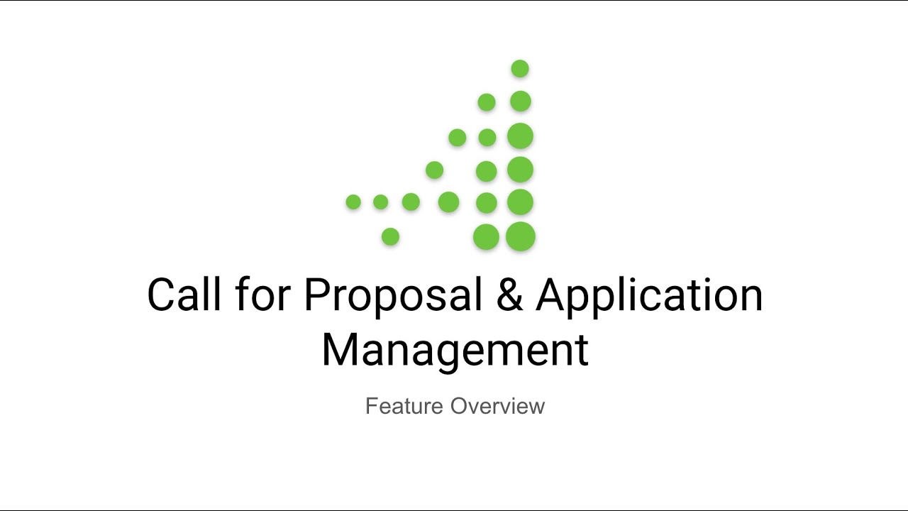 Call for Proposal & Application Management via the Amp Impact Grant Management Package
