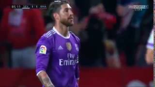 Sevilla vs Real Madrid 1:1 GOAL Sergio Ramos \/ HD