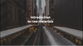 Lecture 1. Introduction to mineral raw materials