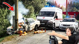 ШКОЛЬНИКИ УГНАЛИ ПРИОРУ у ДЕДА... в BeamNG Drive !