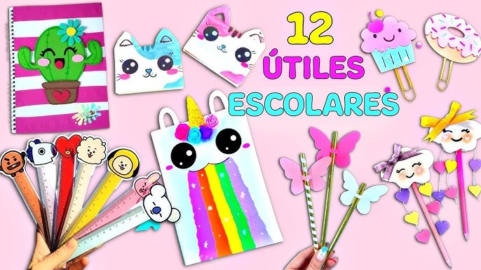 HAZLO TÚ MISMO IDEAS DE ÚTILES ESCOLARES - TRUCOS Y MANUALIDADES CON EL  CONCEPTO REGRESO AL COLEGIO 