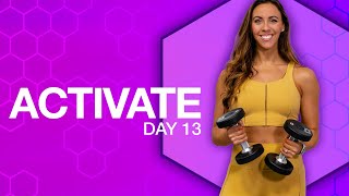 30 Minute Upper Body \u0026 Kickboxing HIIT Workout | ACTIVATE - Day 13