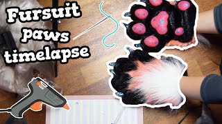 Feral Fursuit Handpaws Timelapse