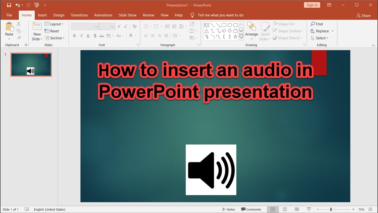 how to make an audio powerpoint presentation