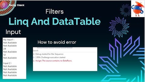 Filters with Linq And Filter DataTable | Solution-No:-4