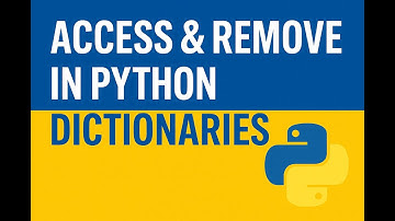 🔥 Python in 10 Minutes – Access & Remove Elements in Dictionaries 🐍