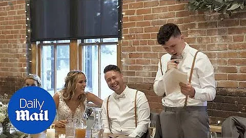 Autistic brother leaves everyone in tears with best man speech - DayDayNews