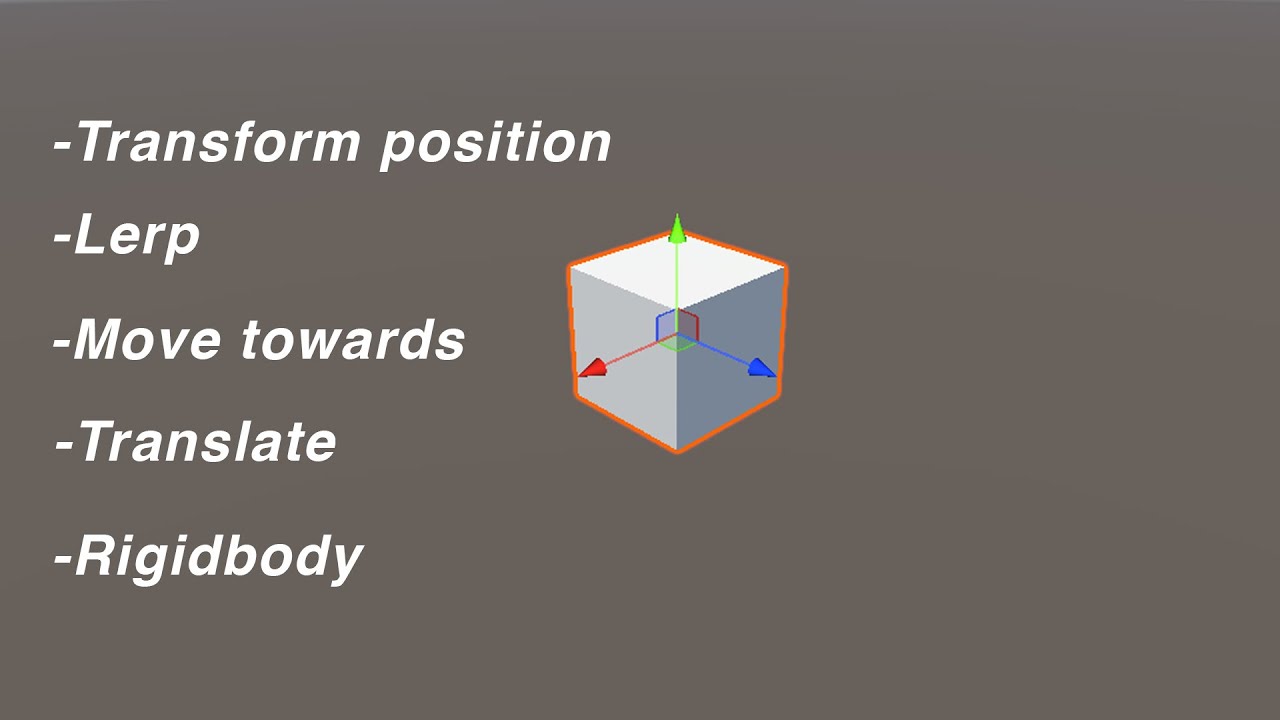 5 formas de mover objetos en UNITY 6 con C# - YouTube