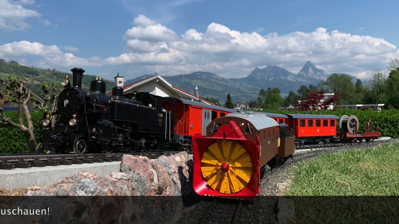 Bau & Eröffnung der Zahnrad Bergstrecke auf der Schönegg Gartenbahn