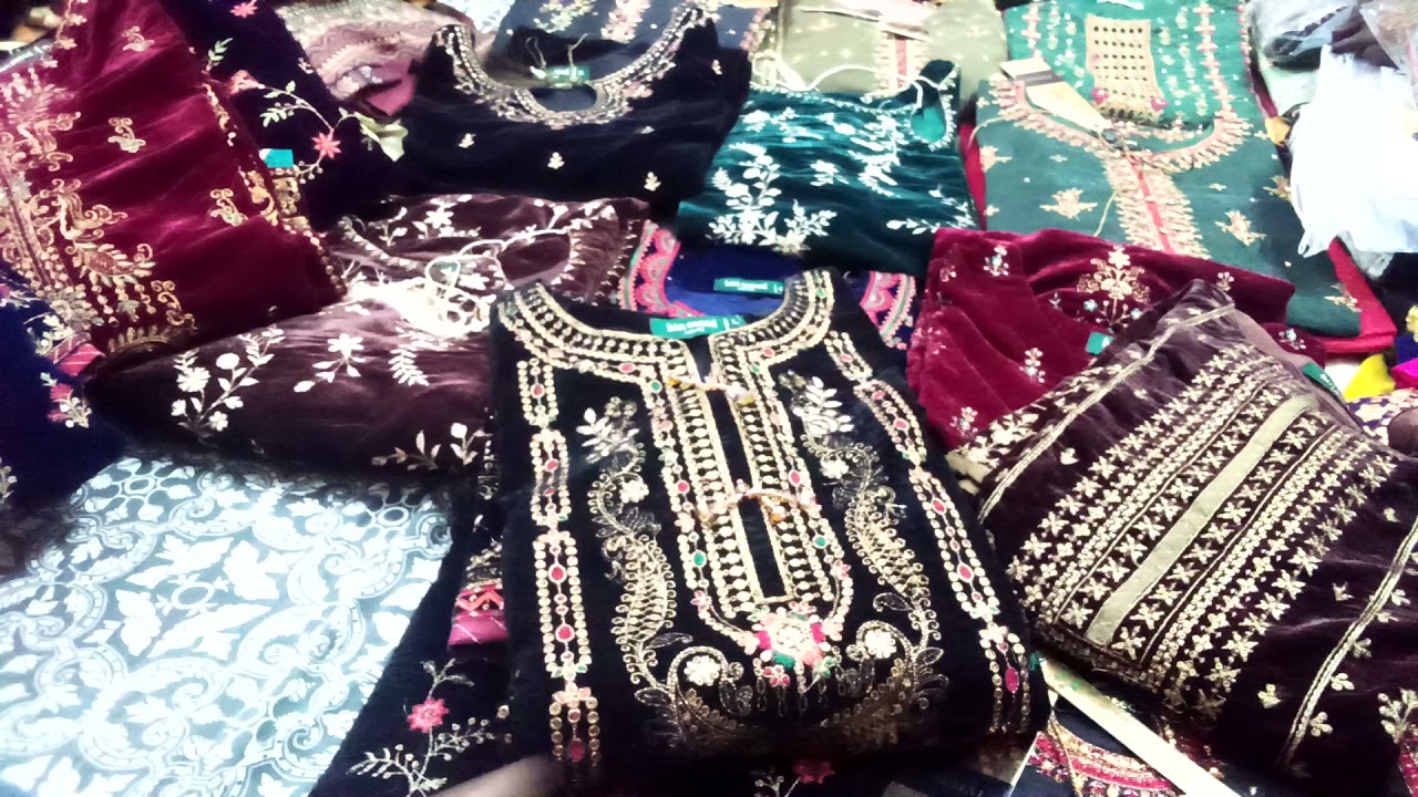 Bin Saeed Velvet Stitched Kurtis