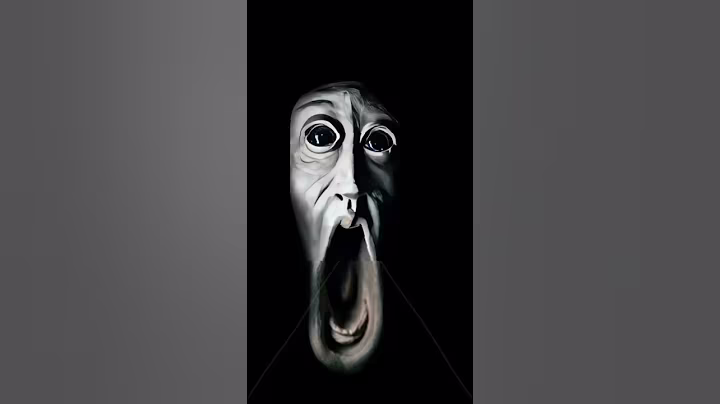 Free to Use Black Screen panicked #scary face screaming in #fear #shortvideo #halloween #concept