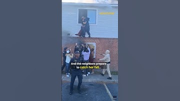 Community Rushes In to Save Woman From Burning Home #community  #rescue