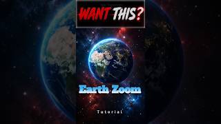 AI Earth Zoom Tutorial #capcut #edit #pixverse