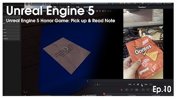 Unreal Engine 5 Horror Game: Pick up & Read Note Ep.10