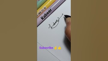 kabeer signature style #shorts #sign #kabeer #shortfeed #viral #instagram #style #signature #new