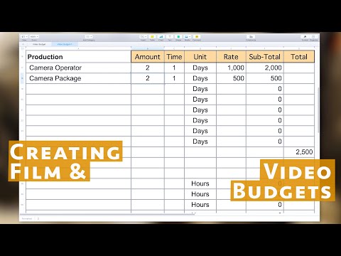 वीडियो बजट टेम्प्लेट: अपना बनाना और आपके वीडियो उत्पादन के लिए लागत निर्धारित करना