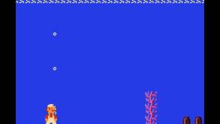 Super Mario Bros. - Super Mario Bros. (FDS / Famicom Disk System) - Underwater Theme Song - User video