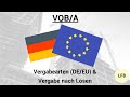 VOB/A - Arten der Vergabe (DE/EU) & Lose