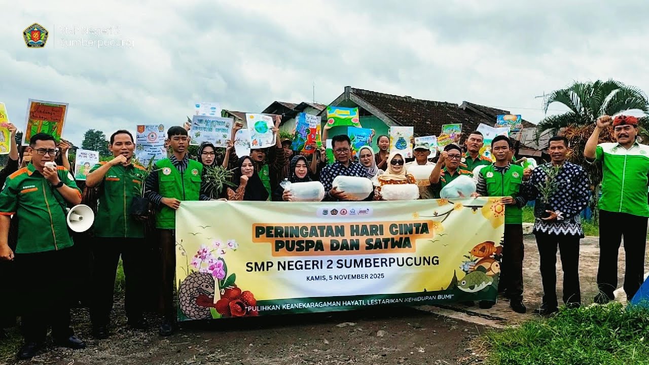 Memperingati Hari Cinta Puspa dan Satwa Nasional (HCPSN) 2025          SMP Negeri 2 Sumberpucung
